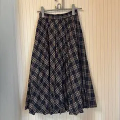 Honeys チェック柄 ロングスカート