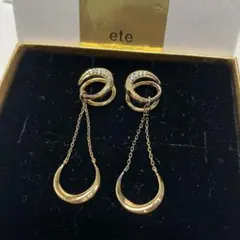 な*な様 ete フープ　イヤーカフ　クリスタル付き