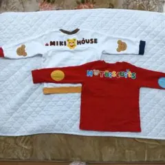 ミキハウス　ダブルビー　ホットビスケッツ　トレーナー　ベビー　カットソー　90