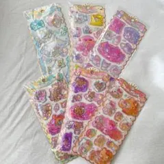 【正規品】キラキラウォーターシール 6枚セット ハローキティ マイメロクロミ