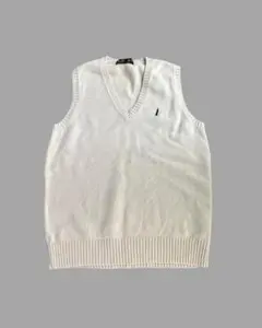 イーストボーイ ベスト　サイズ11 　生成り　ベージュ　 綿ニット