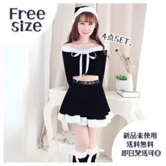 早割❣️新品 オフショルセットアップスカート ブラックサンタ 黒 サンタコス