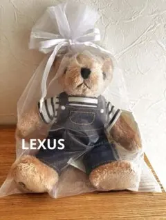 【新品】【希少】LEXUS ぬいぐるみ デニム＆ストライプシャツ　レクサス　ベア