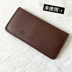 未使用✨ガンゾ GH5 薄型長財布 ロングウォレット ブラウン メンズのサムネイル