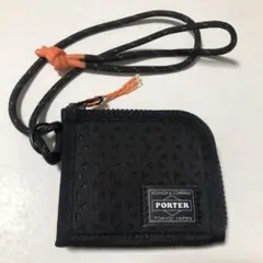 【美品】吉田カバン／PORTER ヘキサリア ウォレット （カラー：ブラック）