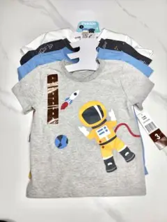 宇宙飛行士デザイン Tシャツ 4枚セット 89cm~96.5cm