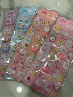ぴ*る様 おしりシール ぷにぷにシール 4枚セット 3D立体ステッカー