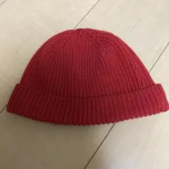 【美品】ZARA ニット帽 赤 メンズ