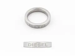 DIESEL オーバルロゴ リング 指輪 シルバーカラー - メルカリ