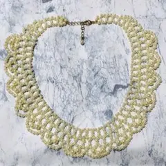 匿名配送 未使用新品 フェリシモ パールレースネックレス ロリィタ系ネックレス