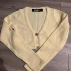 MICHIXSLY クリーム色 Vネックカーディガン