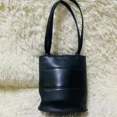 美品 オールドコーチ COACH ショルダーバッグ バケツ型 本革 ブラック