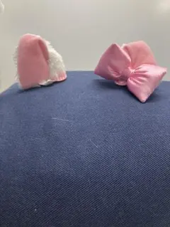 マリー ヘアピン ピンク リボン