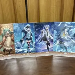 ②雪ミク クリアポスター4枚セット