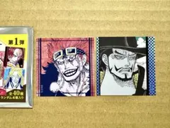 ONE PIECE スクエアステッカーコレクション　キッド　ミホーク　2枚セット