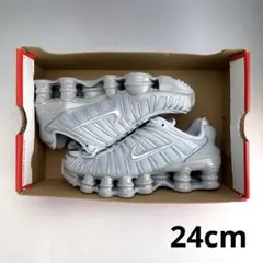 24cm ナイキ ウィメンズ ショックス TL ピュアプラチナム/スモークグレー