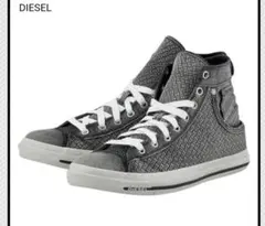 DIESEL ハイカット スニーカー 25.5 ブラックデニム 高島屋購入