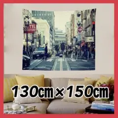 背景布 タペストリー 街中 金具付 モード シティ系 写真風 布 壁掛け G32