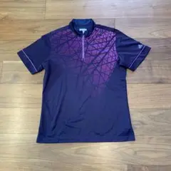 adidas ネイビー/パープル シャツ XXL