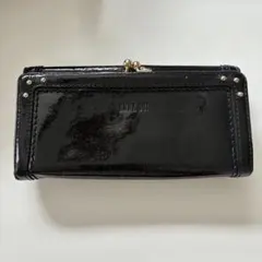 訳ありANNA SUI アナスイ バタフライチャーム　長財布 ブラック　がま口のサムネイル