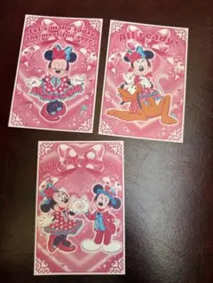 ミニー　パルパルーザ　クリスタルパレスレストラン　グリーティングカード　全3種