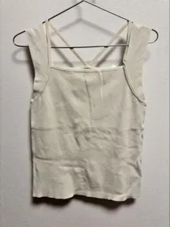 JEANASIS タンクトップ　フリーサイズ　アイボリー