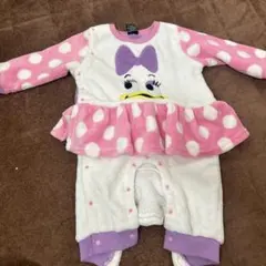 値下げ✨デイジー ロンパース ピンク水玉