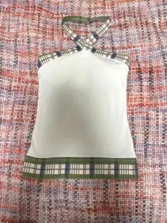 トップス Alice check ribbon tops andmary ANDMARY】Alice check ribbon tops