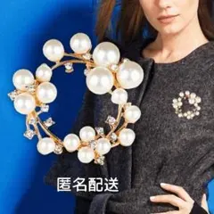 パールブローチ フォーマル 結婚式 卒業 入学 真珠 冠婚葬祭 ビジュー 発表会