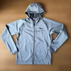 プーマ PUMA 長袖 ジップアップパーカー Lサイズ グレー