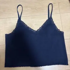 Brandy Melville レース キャミソール ネイビーのサムネイル