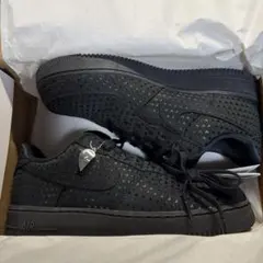 一週間限定価格】 ナイキ エアフォース1 ロー ブラック 黒 ハート 24.0