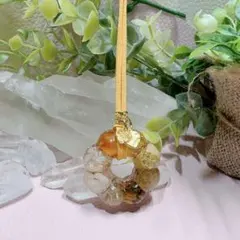 癒しのオルゴナイト❤️ポンデ型イエローカラー(クラックイエロー)♡