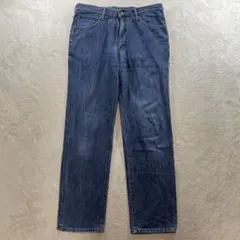 【F3385】 Wrangler ストレートジーンズ 35インチ インディゴ