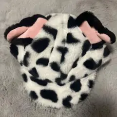 101匹わんちゃん　ファー耳付き帽子　ファンキャップ　カチューシャ