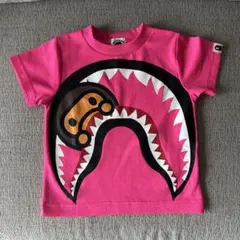 美品⭐️BAPE KIDS シャーク Tシャツ ピンク90cm正規品 - メルカリ