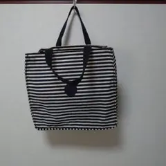 キプリングストライプ柄キャンバストートバッグ