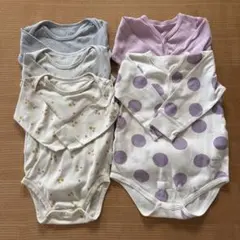 ユニクロ UNIQLO 他 ボディスーツ 肌着 ロンパース 5点セット