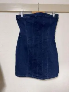 ZARA ノースリーブデニムミニワンピース M