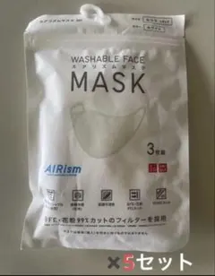 ユニクロ　エアリズムマスク　3枚組　５セット　ふつうLサイズ