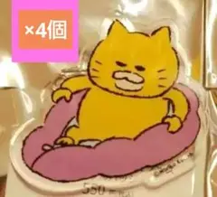 ノラネコぐんだん コラボカフェ限定 アクリルバッジ 4個