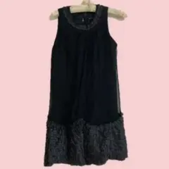 Betsey Johnson ベッツィ　シルク100%フリル ミニワンピース