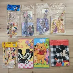 ディズニー アナと雪の女王 ミッキー ミニー ミニタオル 文房具セット