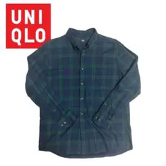 チェック柄　長袖シャツ　ネルシャツ