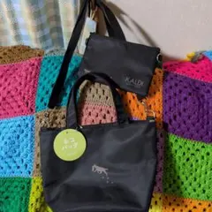 KALDI 猫の日ブラック ショルダーバッグ未使用品