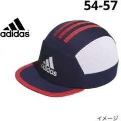 新品 アディダス サッカーキャップ ソフトキャップ 帽子 54-57 ネイビー