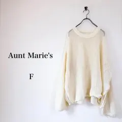 Aunt Marie's（F）メッシュニット　イエロー　ゆったり　春夏