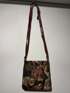 犬柄 ショルダーバッグ
