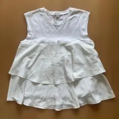Stola. ノースリーブ ティアード トップス ホワイトのサムネイル