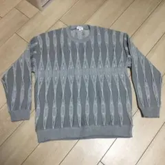【未着用】メンズ　Lサイズ　トップス　トレーナー　グレー　長袖　春物